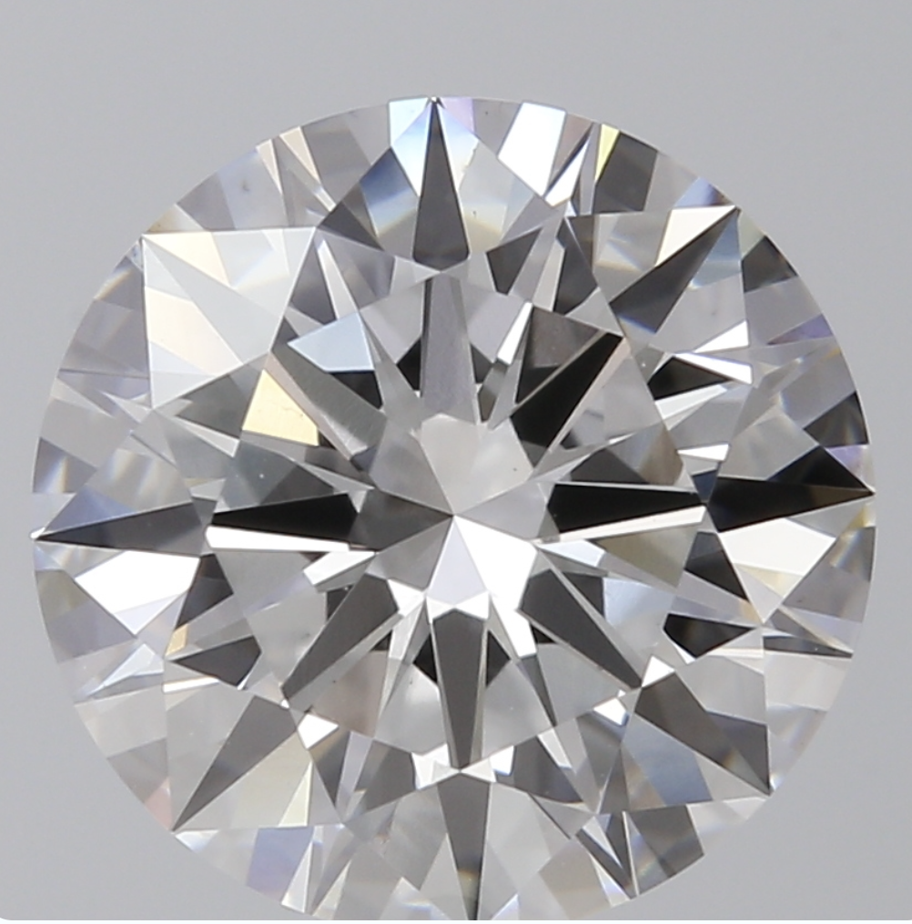 2.57CT ROUND SHAPED LAB-GROWN DIAMOND, COLOUR D, CLARITY VS1. COMES WITH IGI CERTIFICATE.