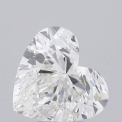 ** ON SALE ** Heart Brilliant Cut Diamond 4.00 Carat F Colour VS2 Clarity IGI Certificate