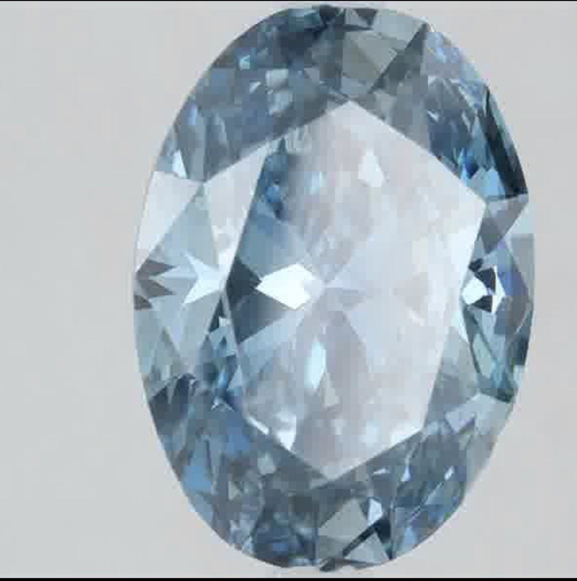 Oval Cut Diamond 2.06 Carat Fancy Vivid Blue Colour SI2 Clarity IGI Certificate ( Loose Diamond )