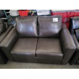 4 Piece Black Leather Couch Set - See Photos
