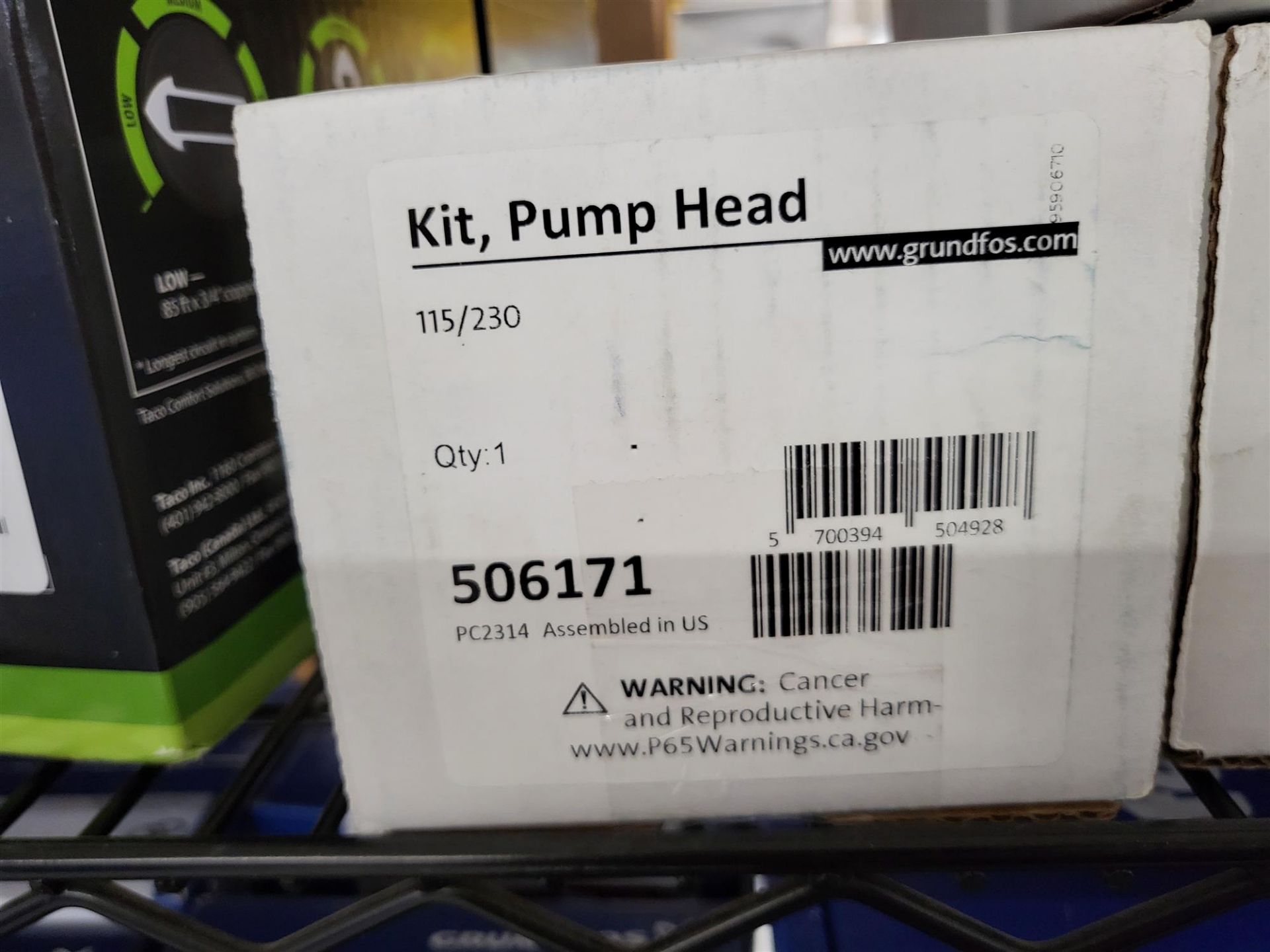 Grundfos 115/230 Kit, Pump Head - Part No: 506171