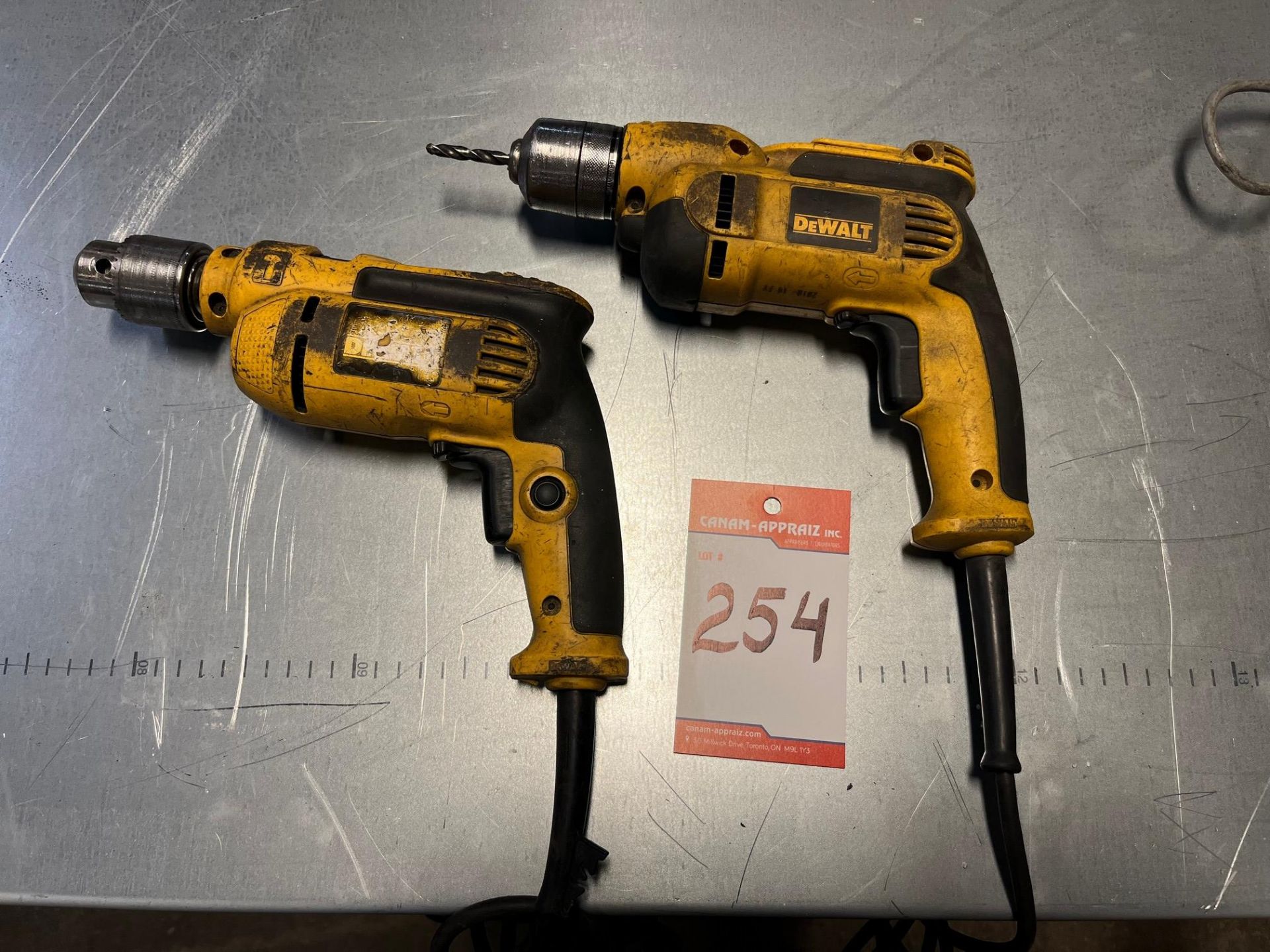 LOT OF DEWALT DRILLS