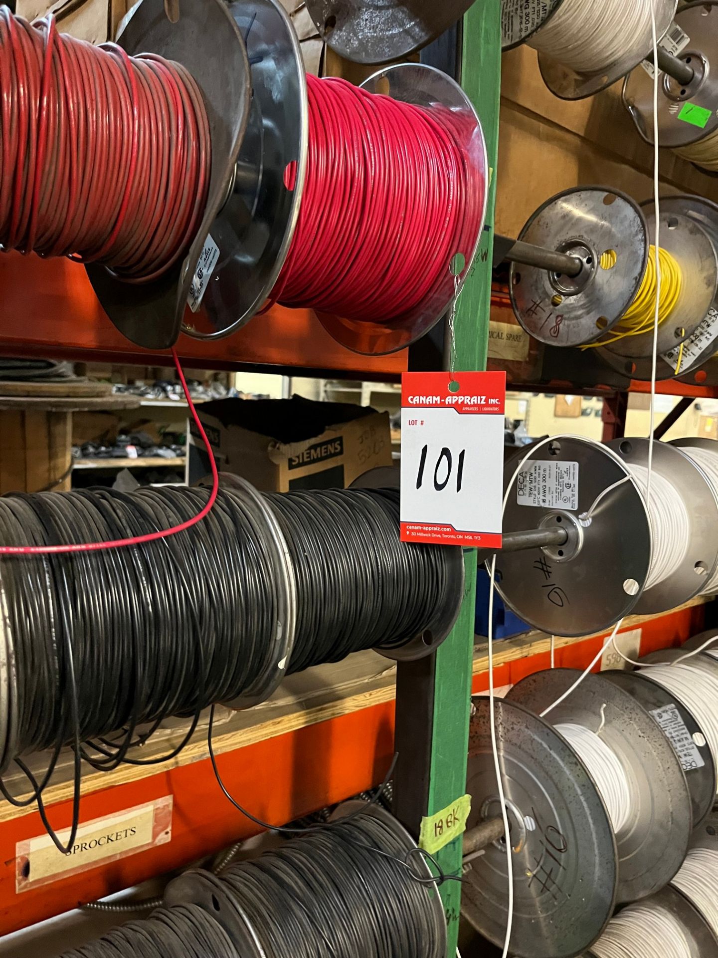 LOT OF ASST. WIRE W/ REEL DISPLAY - Bild 2 aus 2