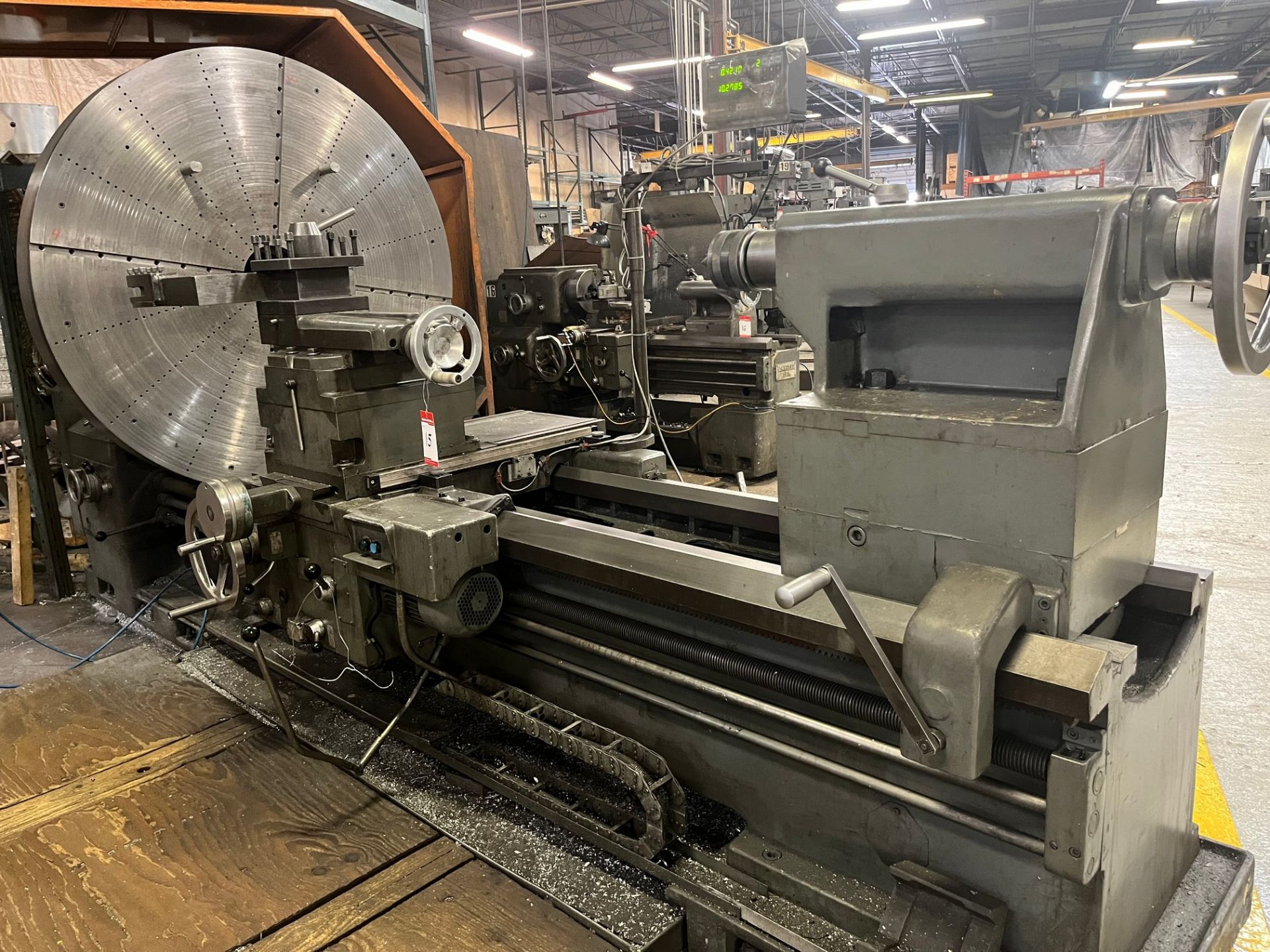 SIRCO PA-36 GAP BED ENGINE LATHE, MITUTOYO 2-AXIS DRO, 36” SWING OVER BED, 60” SWING OVER GAP, 80”