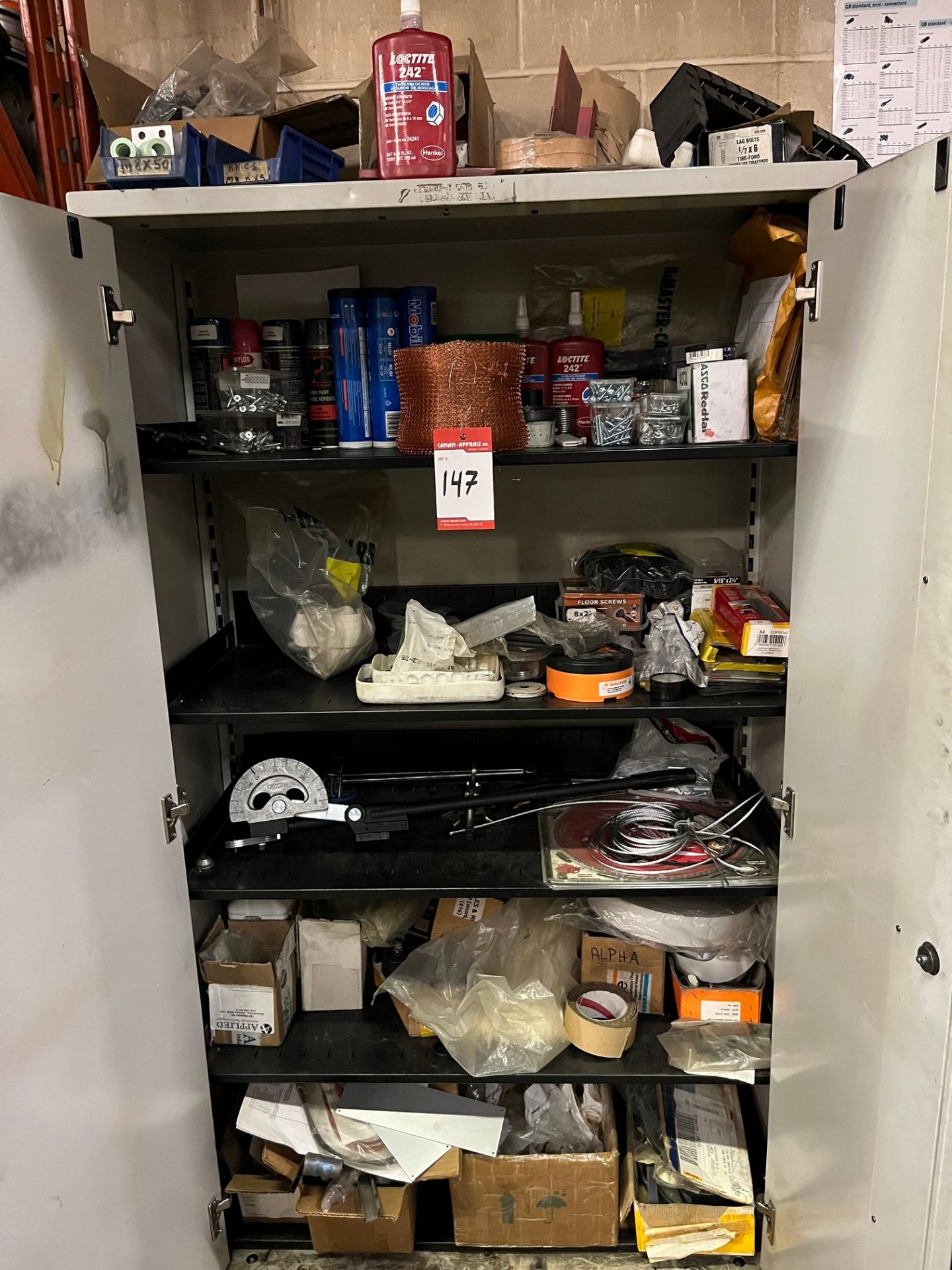 CABINET W/ CONTENTS