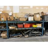 CONTENTS OF RACK, ROTARY TABLE, METAL MACHINED COMPONENTS, BLOW MOLDING DIE PARTS, ETC.