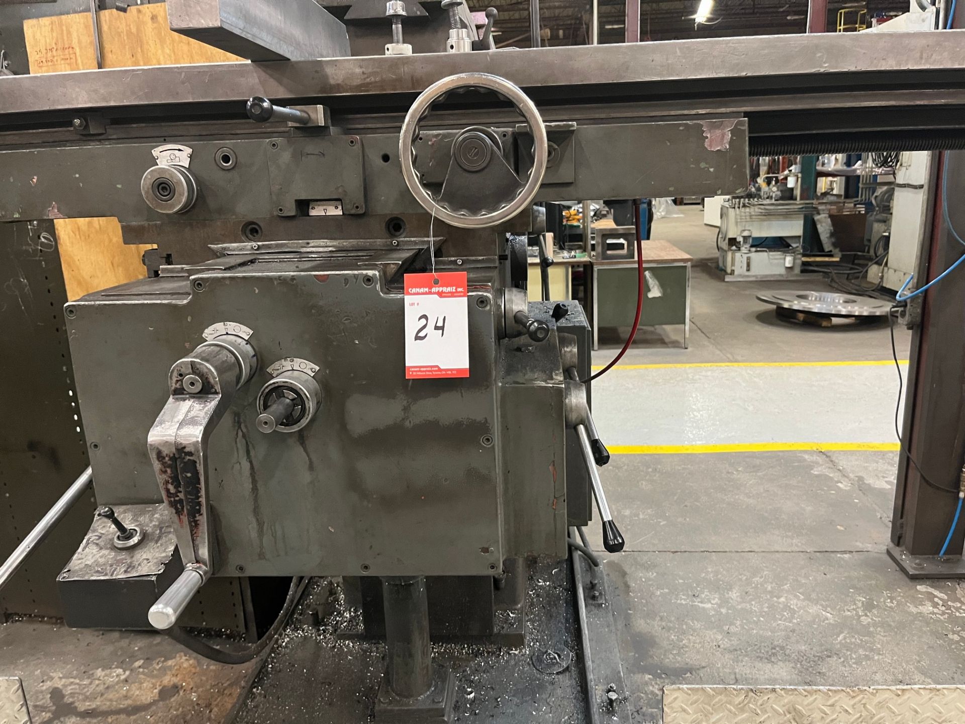 JARBE F4 UNIVERSAL MILLING MACHINE, 15” X 75” TABLE, 50 NMT SPINDLE, 36 – 1,800 RPM, S/N J-F4-24 - Image 2 of 4