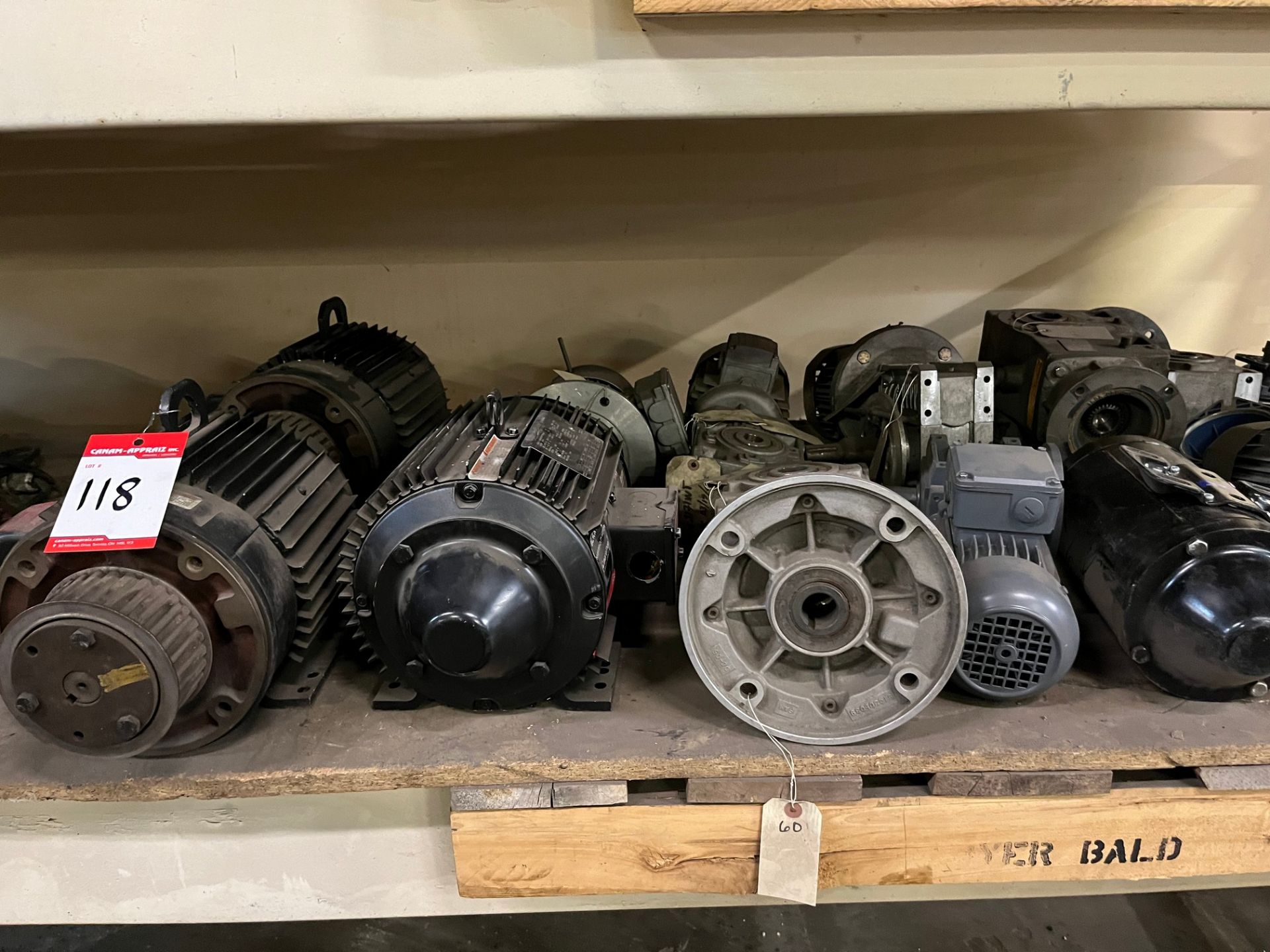 LOT OF ASST. MOTOR DRIVES, GEARBOXES, ETC.