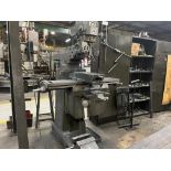FIRST VERTICAL MILLING MACHINE, NEWALL 2-AXIS DRO, 10” X 50” TABLE, 40 NMT SPINDLE, VARIABLE SPEED