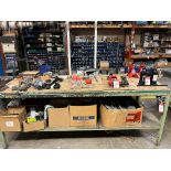 LOT OF (3) METAL WORKBENCHES