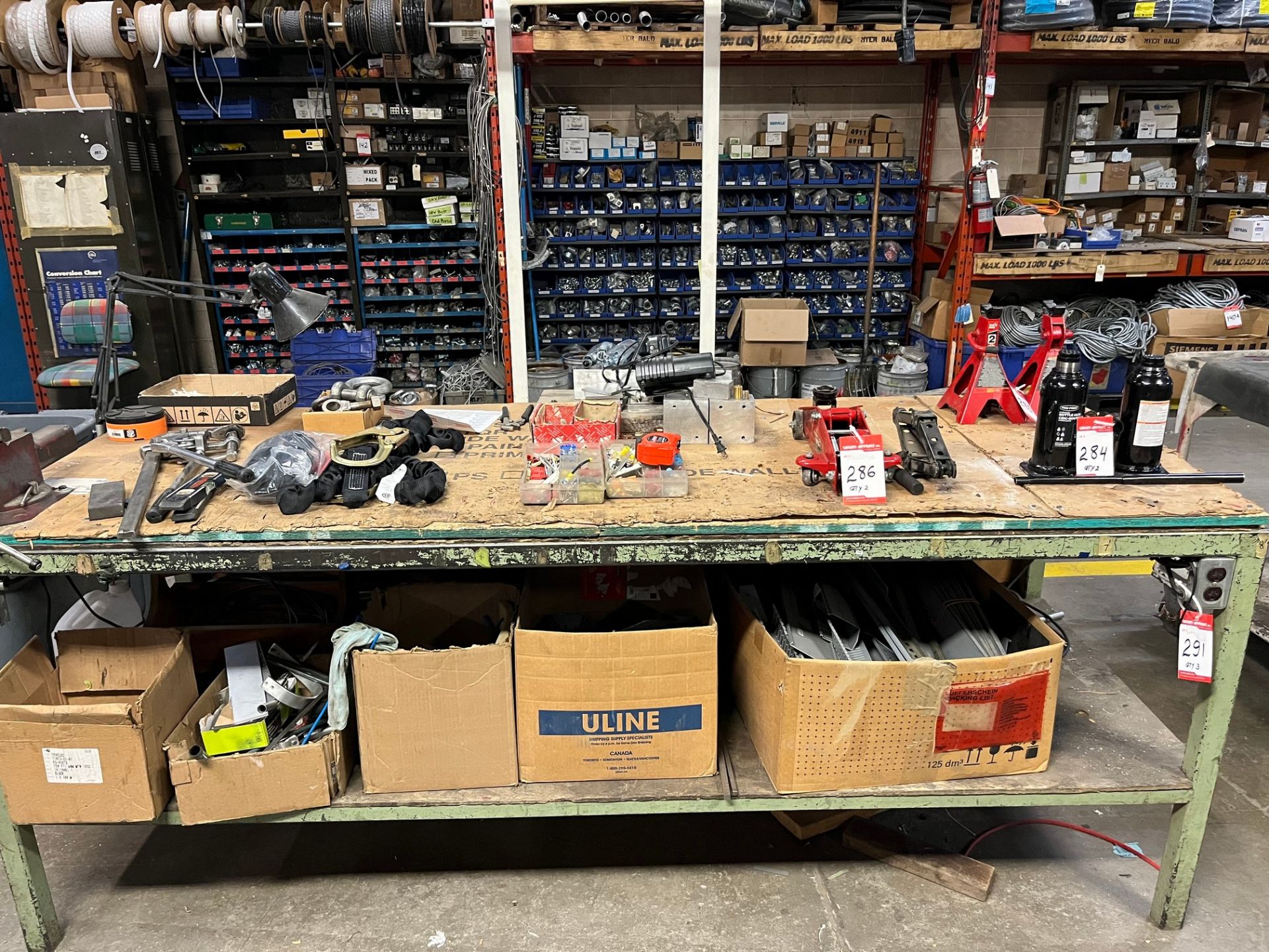 LOT OF (3) METAL WORKBENCHES