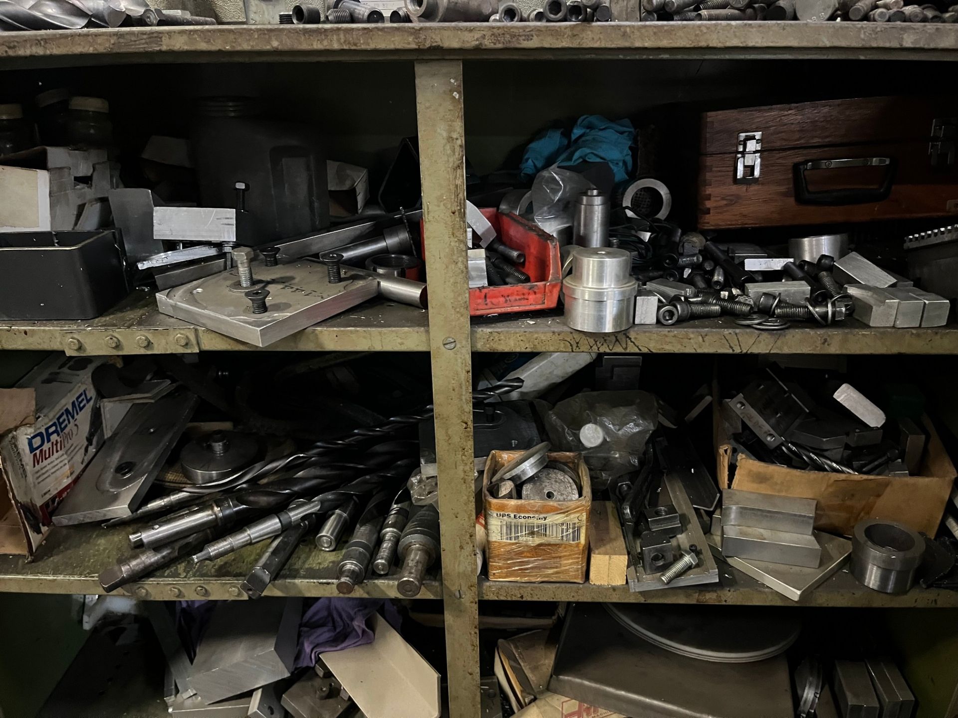 CABINET W/ ASST. COLLETS, DRILL BITS, TOOLING, ETC. - Image 2 of 2