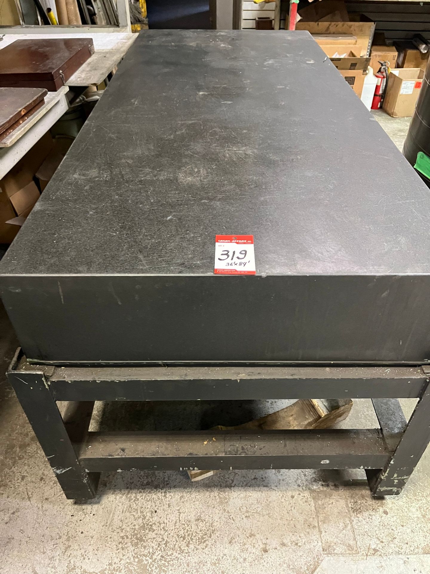 APPROX. 36" X 84" GRANITE SURFACE PLATE W/ STAND