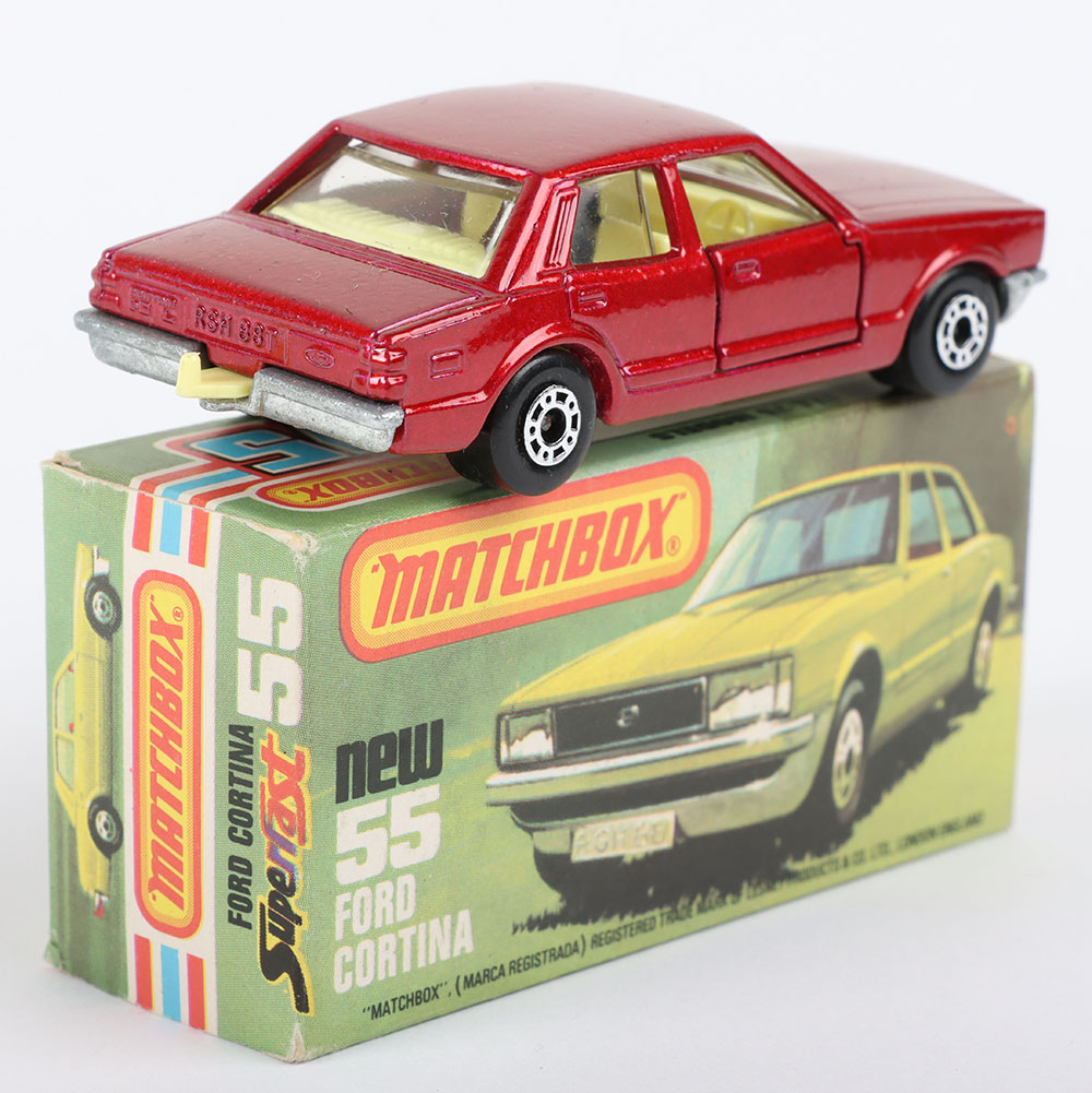 Matchbox Lesney Superfast MB-55 Ford Cortina with RED body - Image 2 of 5