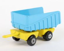 Matchbox Lesney Superfast Model MB- MB-50 Articulated Truck Trailer, Blue trailer WITHOUT labels