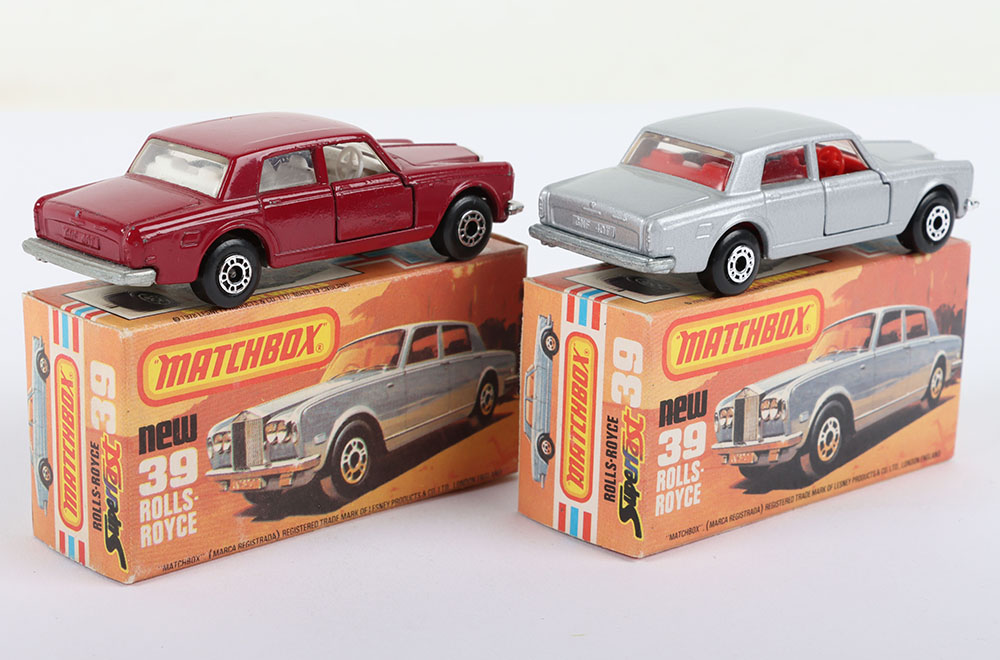 Two Matchbox Lesney Superfast MB-39 Rolls Royce Boxed Models - Image 2 of 5