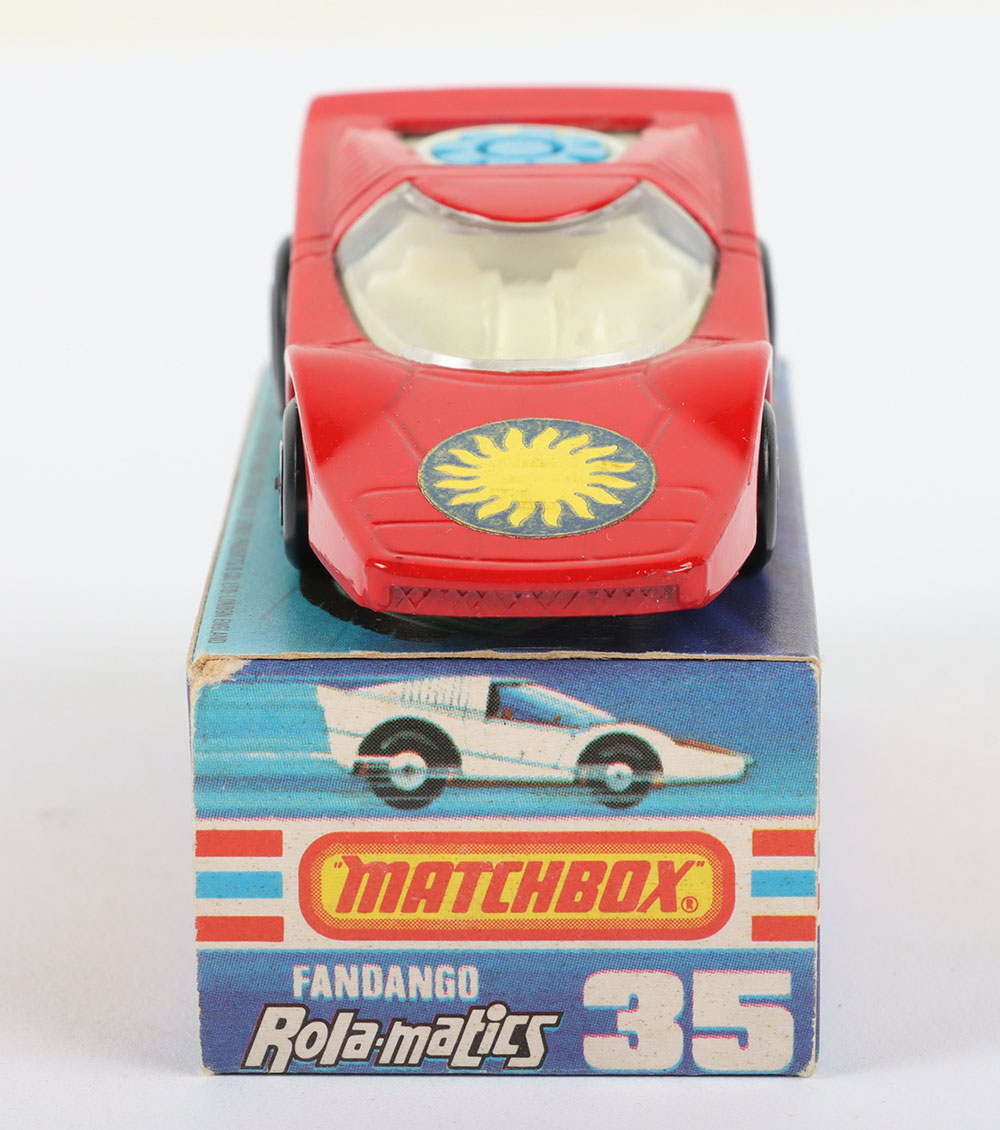 Matchbox Lesney Superfast MB-35 Fandango, scarce variation with DARK RED body & SUN label - Image 3 of 5