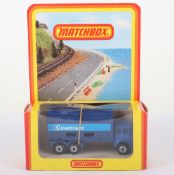 Matchbox Lesney Superfast MB-42 Container Truck with BLUE body and ‘KARSTADT’ labels