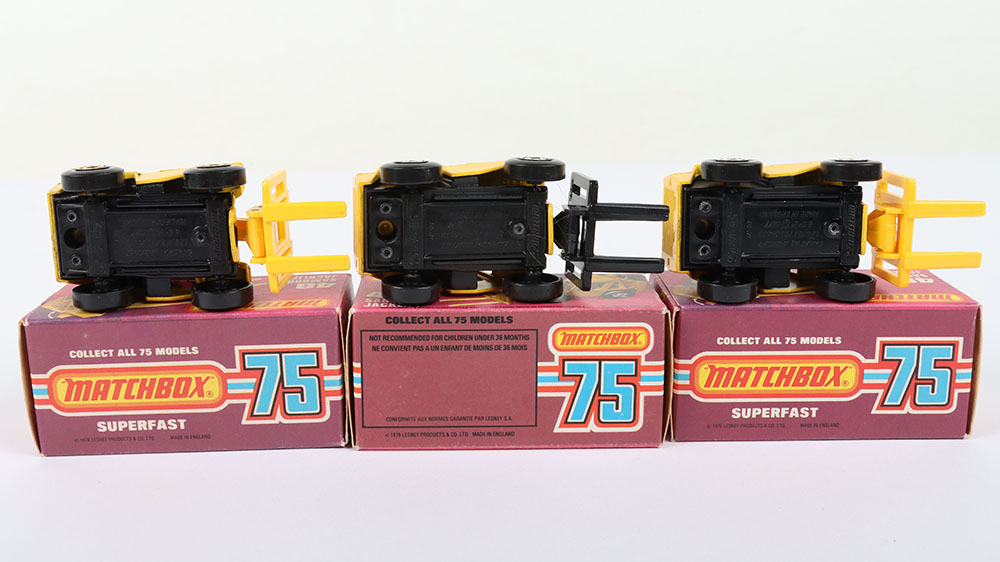 Three Matchbox Lesney Superfast MB-48 Sambron Jacklift Boxed Models - Image 5 of 5