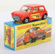 Matchbox Lesney Superfast MB-29 Racing Mini with Orange body