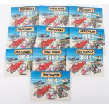 30 x Matchbox 1984 Collectors Catalogues