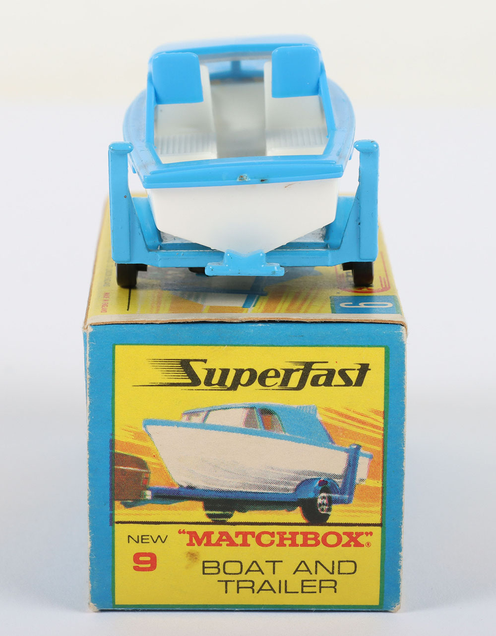 Matchbox Lesney Superfast  MB-9 Boat and Trailer, Transitional model - Image 3 of 5