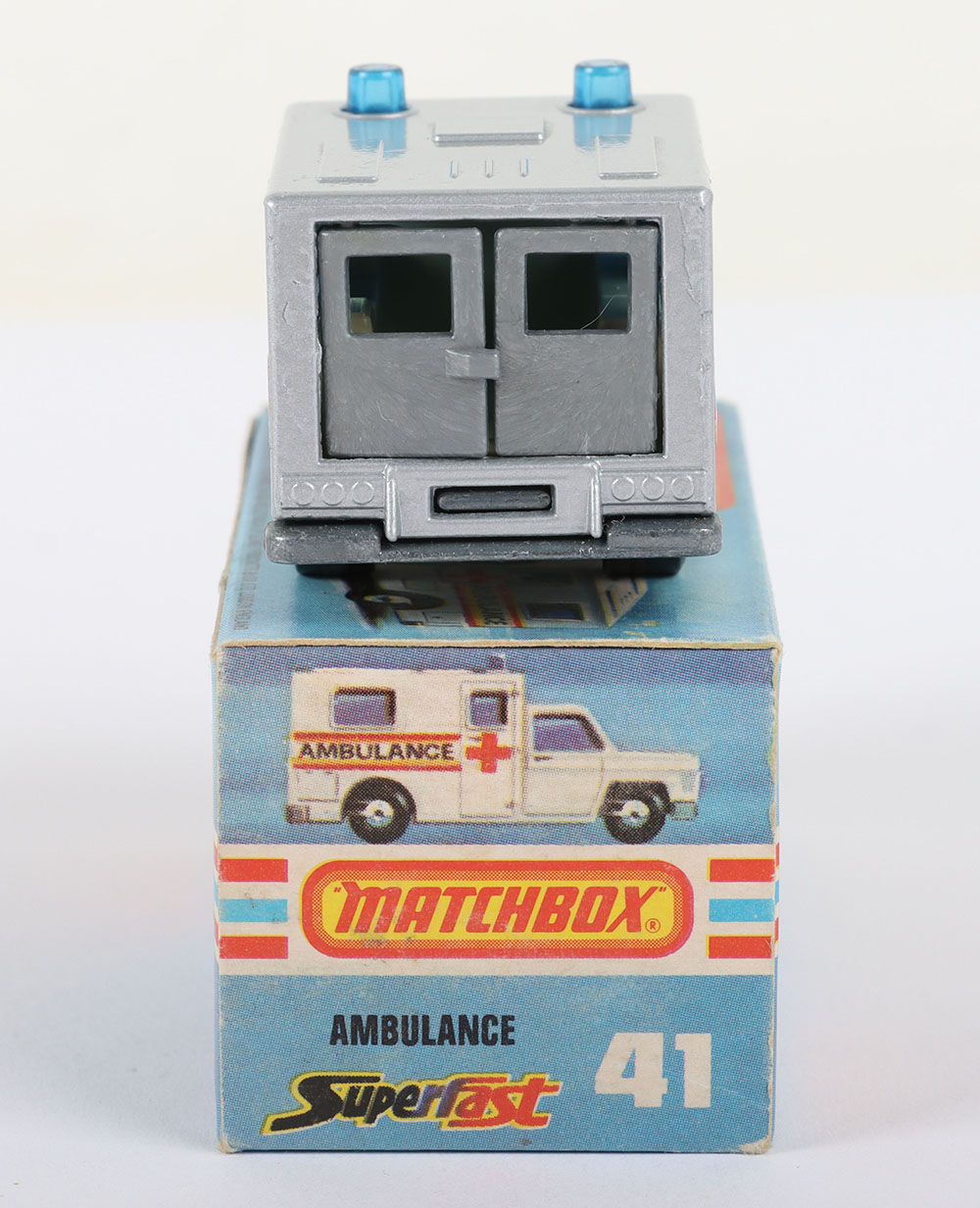 Matchbox Lesney Superfast MB-41 Ambulance with SILVER body and RALLYE 81 PARIS-DAKAR labels - Bild 4 aus 5