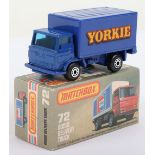 Matchbox Lesney Superfast MB-72 Dodge Delivery Truck with BLUE YORKIE body