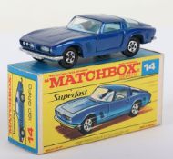 Matchbox Lesney Superfast MB-14 Iso Grifo with 2nd issue F box