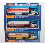 Three Matchbox Lesney Superkings K-16 Ford Petrol Tankers