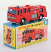 Matchbox Lesney Superfast MB-35 Merryweather Fire Engine with THIN wheels