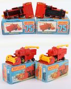 Two Matchbox Lesney Superfast MB-51 Combine Harvester, Boxed Models
