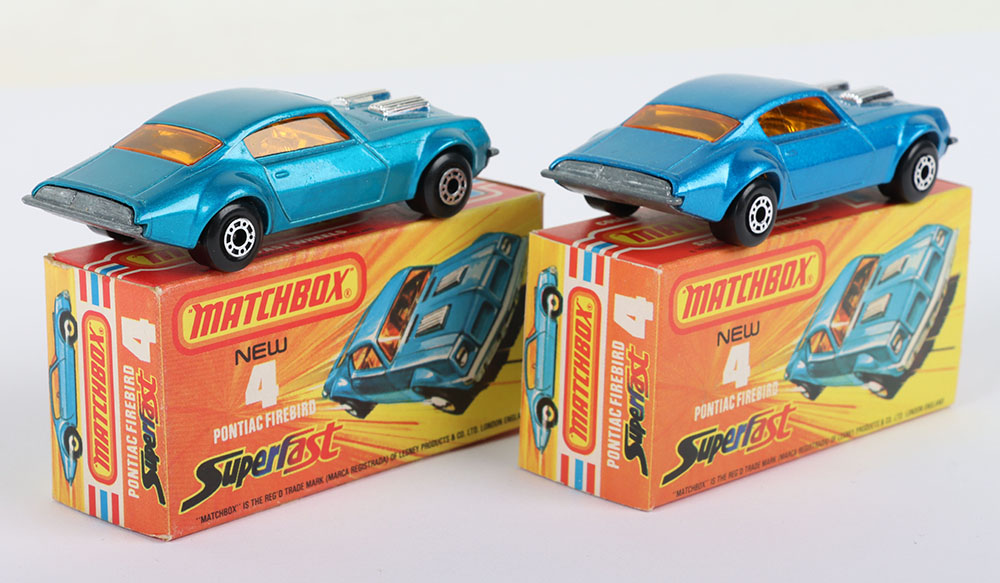 Two Matchbox Lesney Superfast Pontiac Firebird Boxed Models - Image 2 of 5