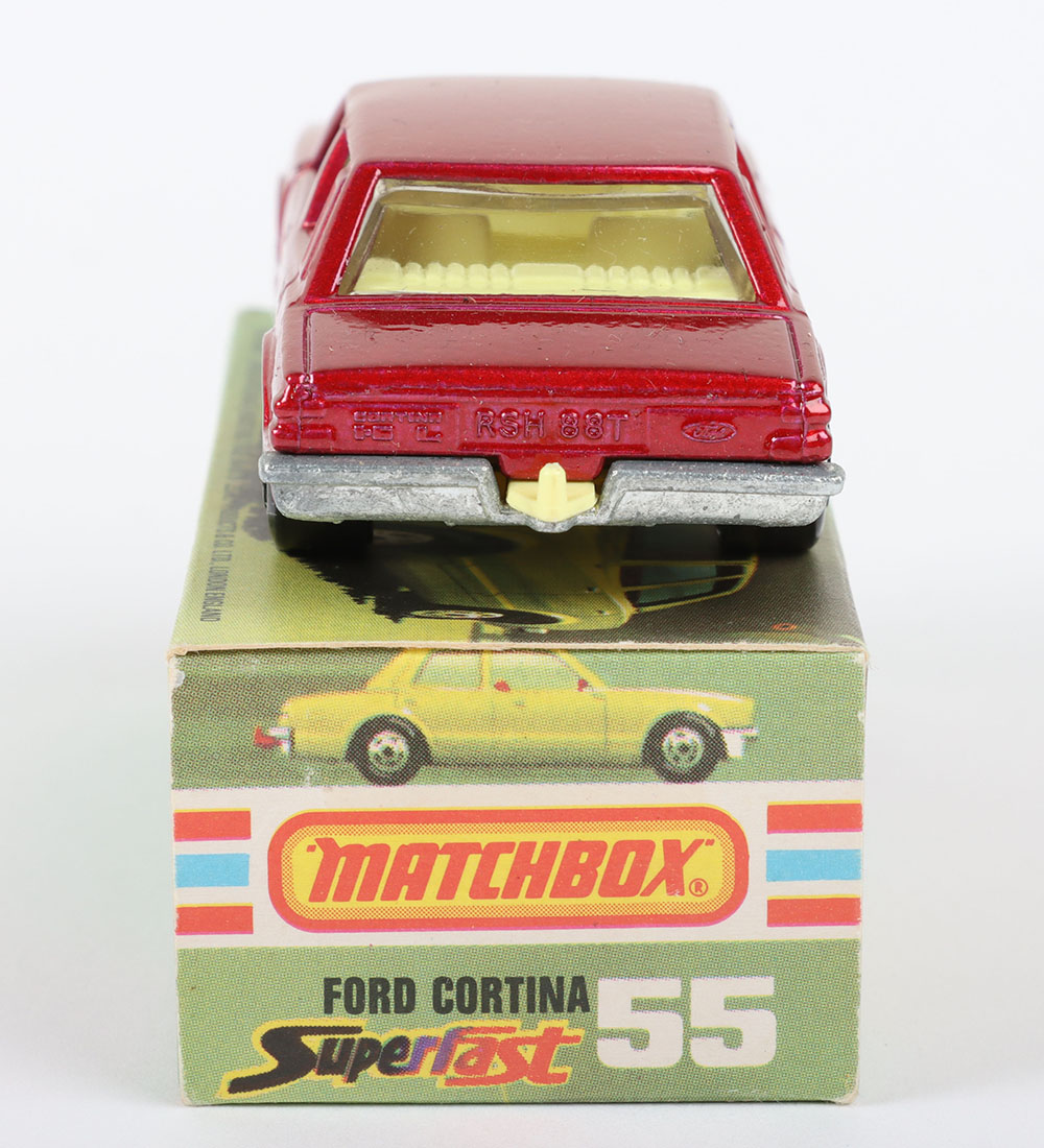 Matchbox Lesney Superfast MB-55 Ford Cortina with RED body - Image 4 of 5