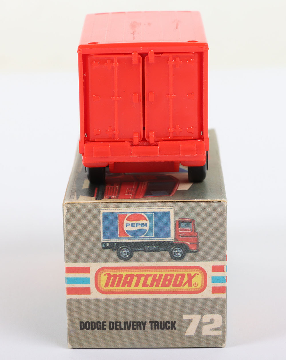 Matchbox Lesney Superfast MB-72 Dodge Delivery Truck with RED KIT KAT body - Image 4 of 5