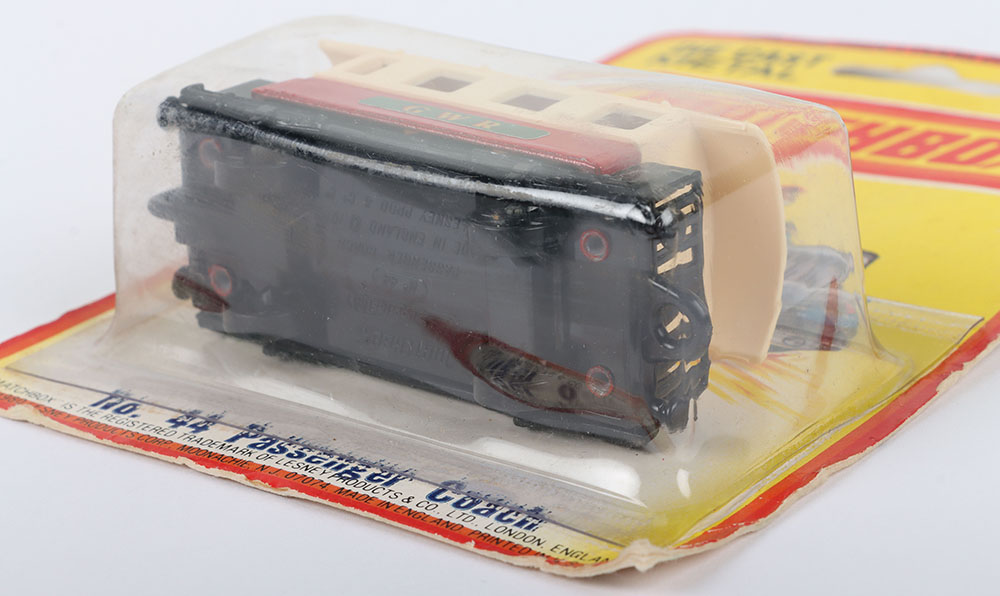 Matchbox Lesney Superfast Blisterpack Model Passenger Coach with scarcer GWR labels - Image 7 of 8