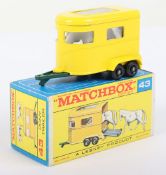 Matchbox Lesney Regular Wheel MB-43 Pony Trailer, Lesney Regular wheel model in last issue F box
