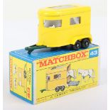 Matchbox Lesney Regular Wheel MB-43 Pony Trailer, Lesney Regular wheel model in last issue F box