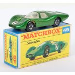 Matchbox Lesney Superfast MB-45 Ford Group 6 with ROUND 7 label and rarer F box