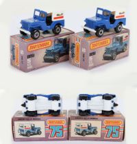 Two Matchbox Lesney Superfast MB-5 US Mail Jeep Boxed Models