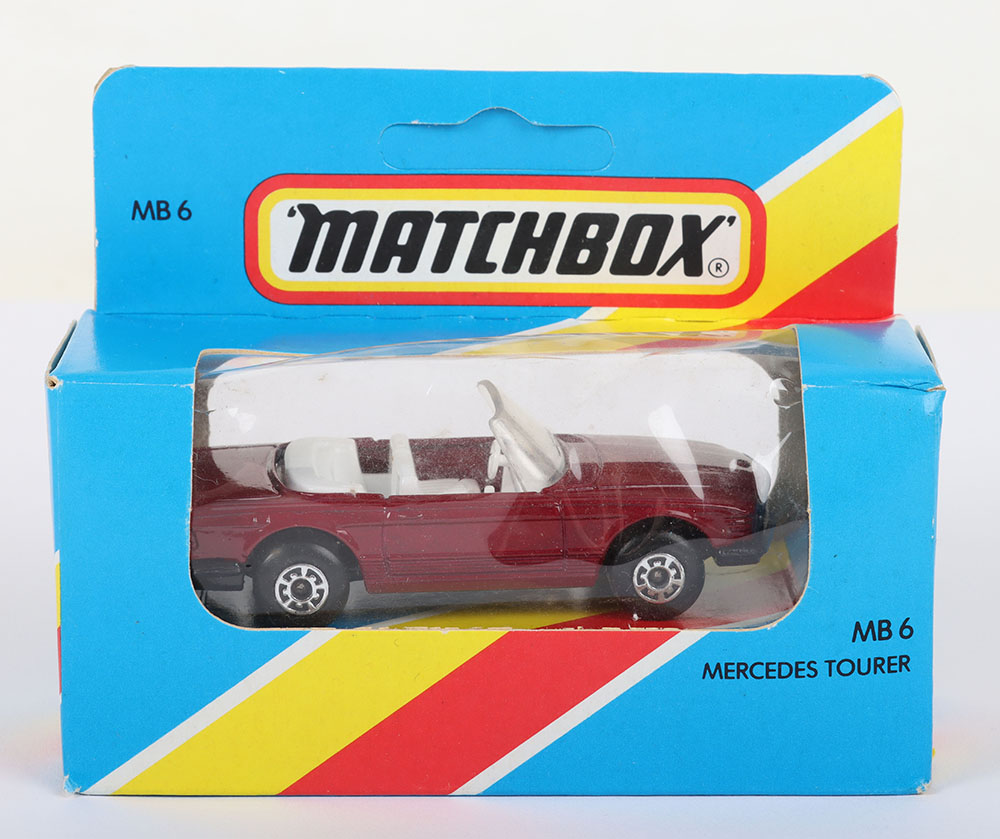 Matchbox Lesney Superfast MB-6 Mercedes 350SL with extremely hard to find BLACK England base