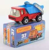 Matchbox Lesney Superfast MB-37 Skip Truck with scarce BLUE skip