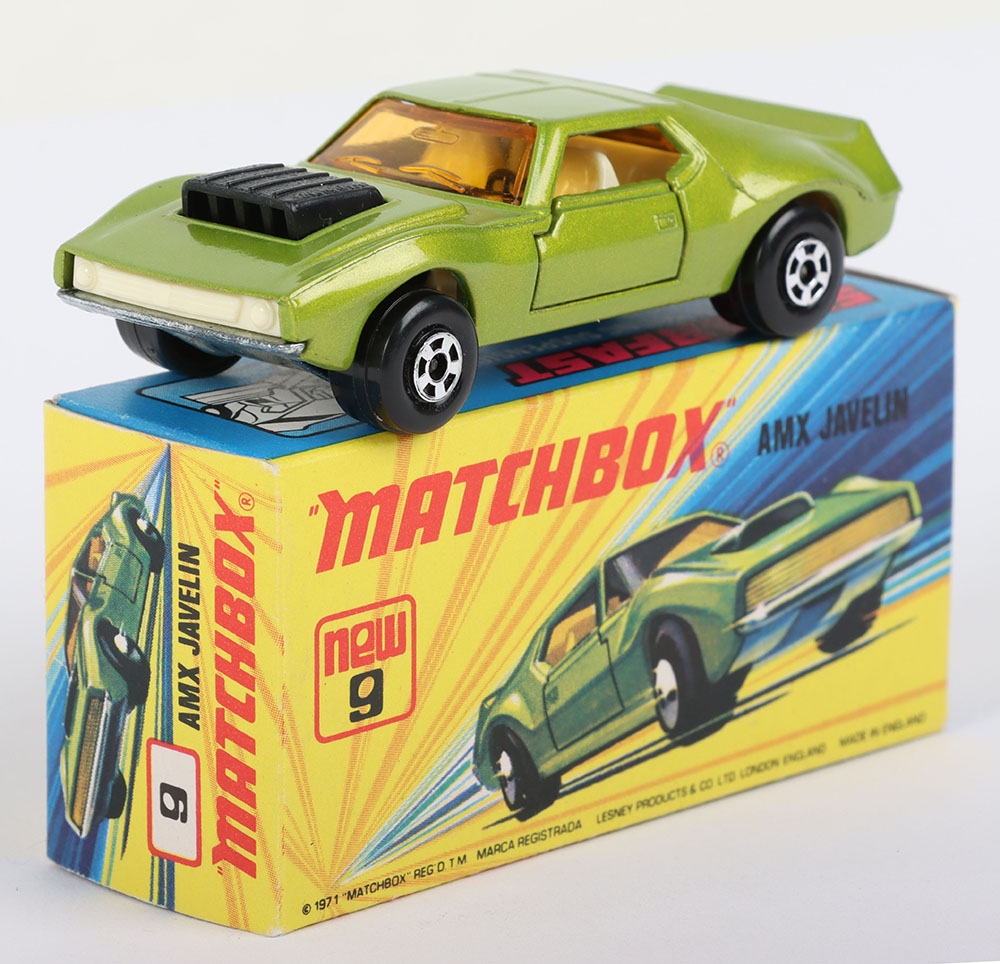 Matchbox Lesney Superfast Boxed Model,MB-9 AMX Javelin with scarce WHITE interior - Bild 3 aus 6