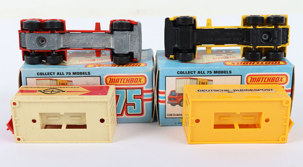 Two Matchbox Lesney Superfast MB-42 Container Truck Boxed Models - Bild 5 aus 5