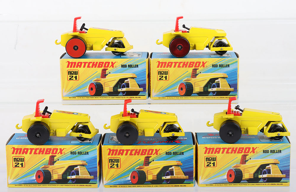 Five Matchbox Lesney Superfast Rod Roller Boxed Models - Image 2 of 5