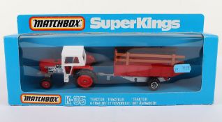 Matchbox Superkings K-35 Massey Ferguson Tractor & Trailer