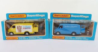 Two Matchbox Lesney Superkings K-11 Dodge Delivery Vans