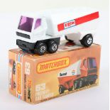 Matchbox Lesney Superfast MB-63 Freeway Gas Tanker, rarer variation with all White trailer base