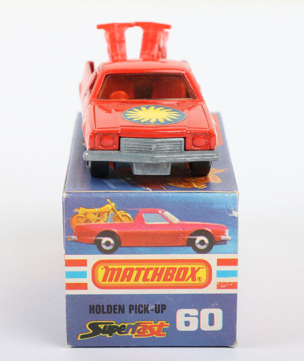 Matchbox Lesney Superfast MB-60 Holden Pick-Up with hard to find SUN label and rare RED INTERIOR - Bild 3 aus 5