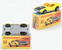 Matchbox Lesney Superfast MB-44 Boss Mustang with rare SILVER painted base